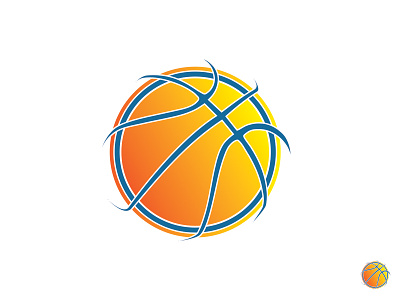 Basketball ball basket basketball design dribble identity logo nba orange points sports yellow