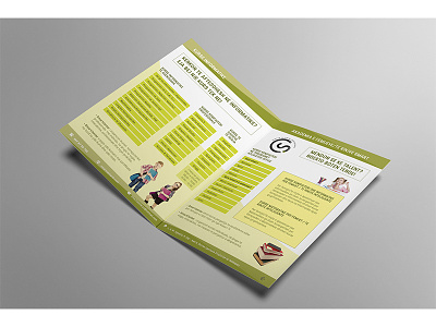 Smart Center - leaflet brochure center flyer green identity leaflet lime professional smart training trifold
