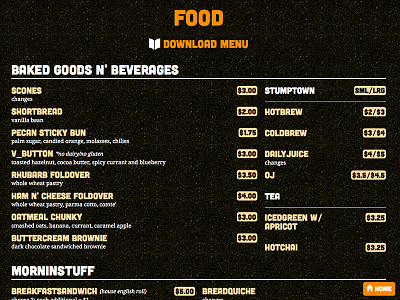 Sbk New Menu design food texture type ui web web design webdesign