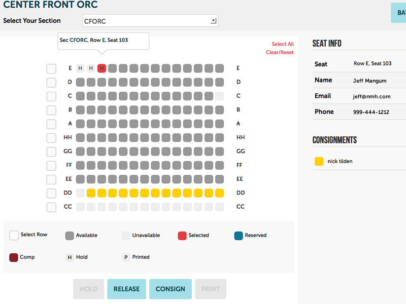 Flavours box office reserved