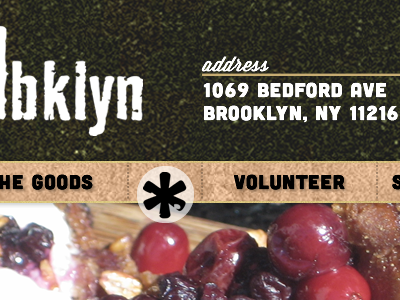 SCRATCHbklyn V1 black food texture ui web design