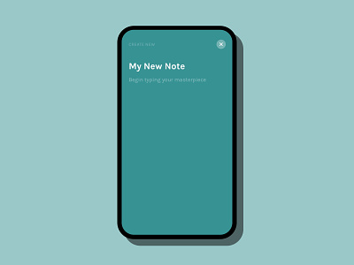 Daily UI 090 :: Create New 090 create new daily ui 090 day 090 monochrome notes notes app notes widget ui
