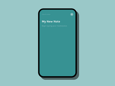 Daily UI 090 :: Create New 090 create new daily ui 090 day 090 monochrome notes notes app notes widget ui