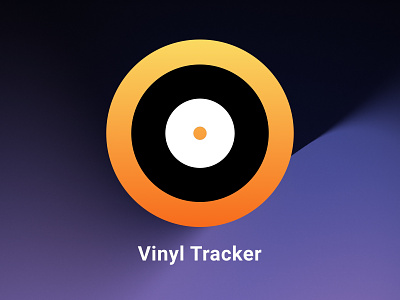 Daily UI 005 :: App Icon 005 app icon daily ui daily ui 005 day 005 minimal minimalist ui vinyl vinyl tracker