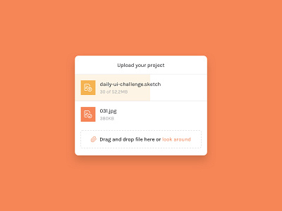 Daily UI 031 :: File Upload