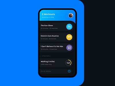 Daily UI 041 :: Workout Tracker