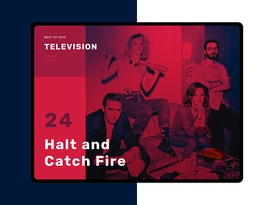 Daily UI 063 :: Best of 2015 063 daily ui daily ui 063 day 063 halt and catch fire television ui