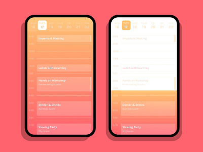 Daily UI 071 :: Schedule 071 calendar daily ui daily ui 071 day 071 schedule scheduling ui