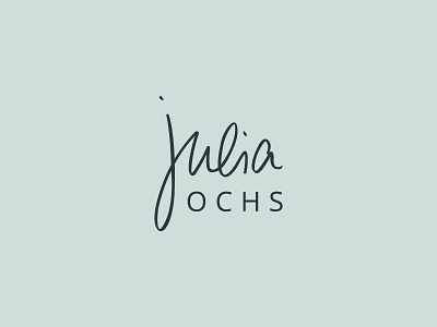 Julia Ochs handlettering logo design