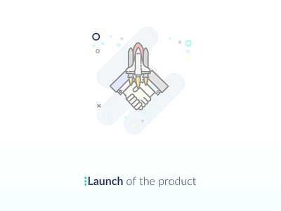 Launch Product Icon app deal desktop hands icon illustration launch logo rocket web website wireframe
