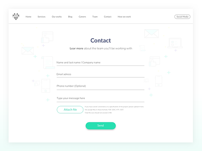 Contact Form design intarface interaction ios iphone mobile mockup screen ui ux web website