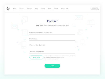 Contact Form design intarface interaction ios iphone mobile mockup screen ui ux web website