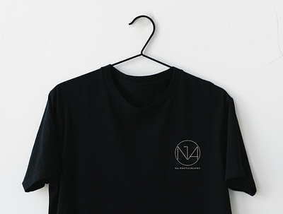 NA Photography Logo Shirt Mockup design graphic design illustration logo minimalist photography typography