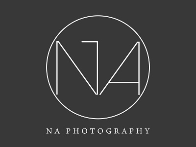 NA Photography Logo branding design graphic design logo minimalist modern typography