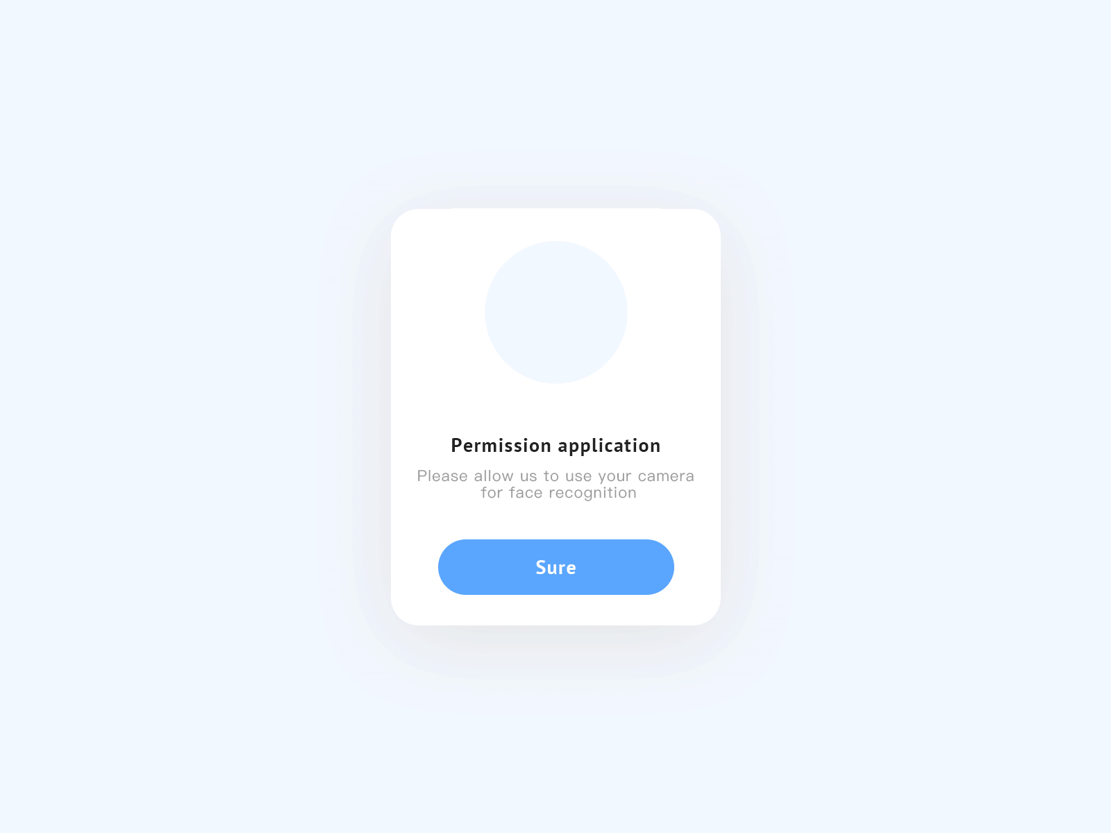 Permission application ui