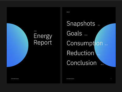 Energy Report for IBM annual report annualreport carbon10 ibm ibmenergy illustraor report typography