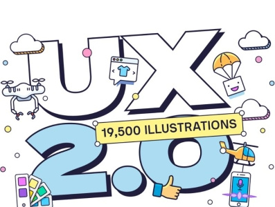 UX Colors Illustrations Set - 9359 customizable PNGs, SVGs, PDFs