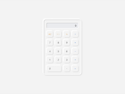 Neumorphic Calculator | Daily UI animated animation app calculator daily dailyui design figma interaction mobile neumorphic neumorphism prototype ui ux video