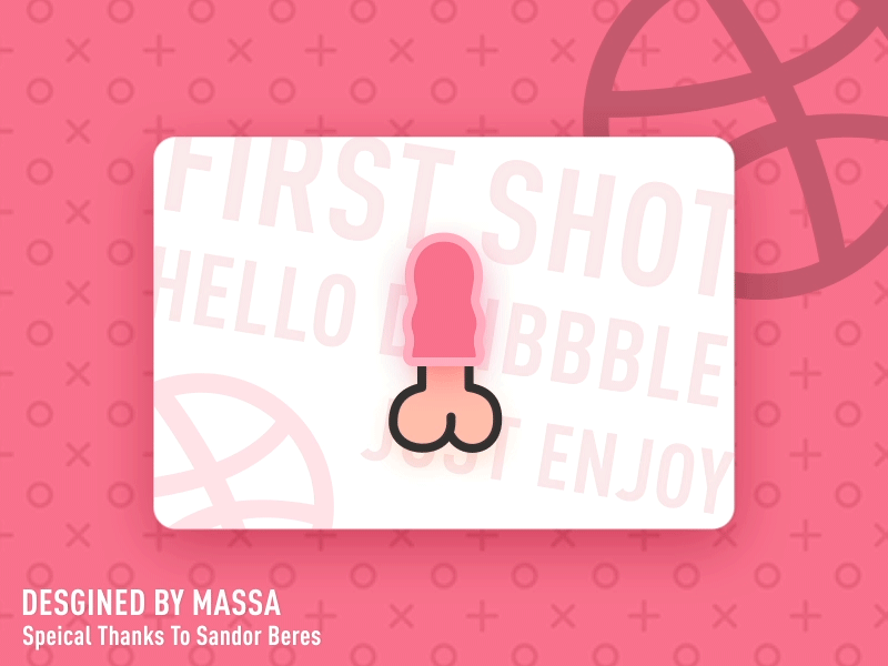 Hello Dribbble! after affects animation design dick icon invite loading logo thanks ui