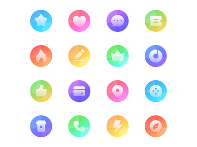 Rainbow icon 图标 ui