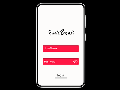 PunkBeat app design graphic design ui ux