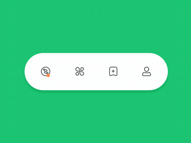 Bar action for a tool design icon ui 动效 卡片交互 标签 界面设计