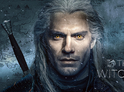 🐺 The Witcher actor armor colorcorrection embers eyes gray hair henry cavill map netflix series snow sword thewitcher transformation veins vfx videoediting videogame visualeffects witcher
