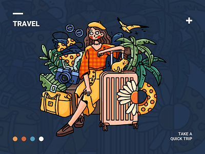 Travel design illustration