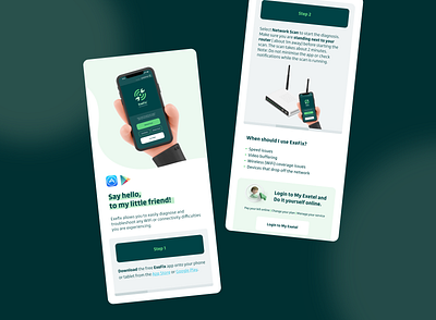 ExeFix Mobile branding design sketch telco ui ui design vector website design