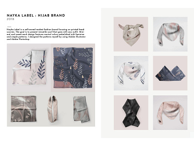 NAYKA LABEL scarf shop textile design