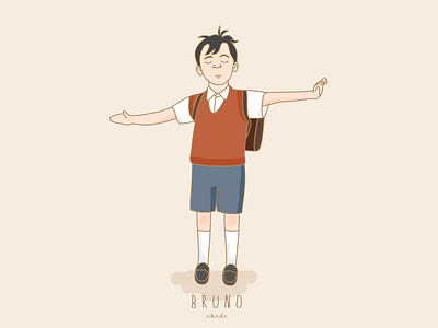 Bruno illustration movie movie character