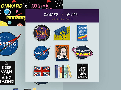 ONWARD Sticker Pack illustration sticker sticker design sticker pack