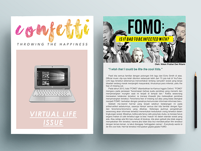 Confetti Zine - 2015 book cover digital magazine editorial design editorial illustration editorial layout magazine magazine cover