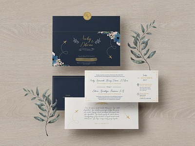 Nicky & Dhoni's Wedding Invitation botanical illustration invitation rustic wedding invitation wedding invite