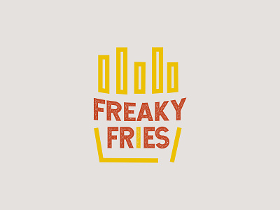 Freaky Fries Logo branding food food and beverage logo design logo design concept logo designer snack