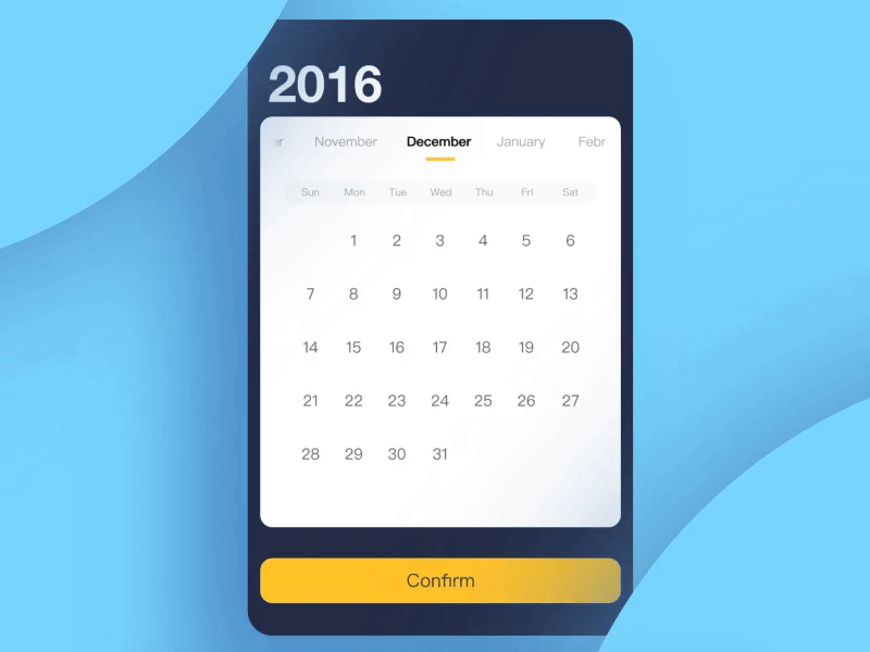 floating calendar