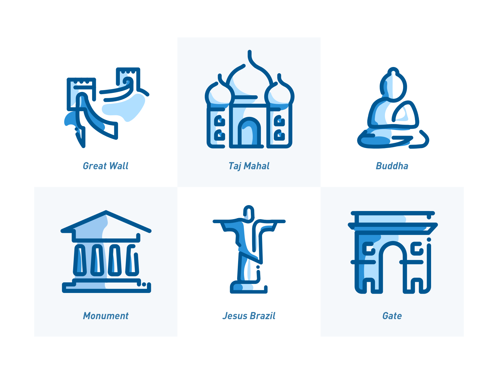 Travel Icons animation design icon illustrator logo
