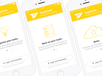 TaskDone Mobile Onboarding