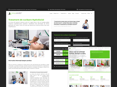 Health & Beauty Clinic Webdesign beauty ecommerce health homepage product page ui web webdesign