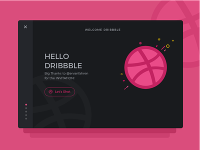 Dribbble First Shot clean debut ui ux web design