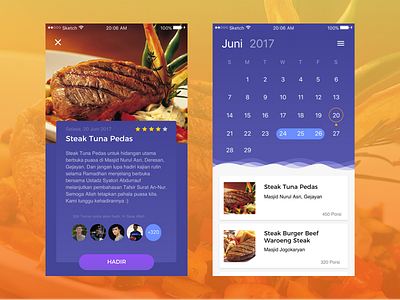 Finding Takjil ecommerce fasting food interface mobile shop ui ux