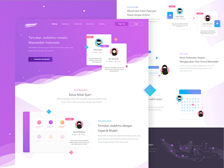 Mawaddah Landing Page by Farhan Hadi Priatna on Dribbble