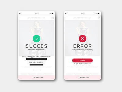 Daily UI #011 - Hint: Flash Message (Error/Success) app design dailyui design graphicdesign minimalist mock up ui ui design uiux userexeperience ux