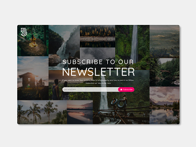 DailyUI 026 - Hint: Design a subscribe form, button,... 500px creative creativedesign dailyui design graphic graphicdesign graphics mock up photography uidesign uiux user interface ux uxdesign web webdesign
