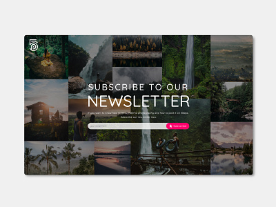 DailyUI 026 - Hint: Design a subscribe form, button,...