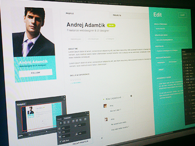 Profile page