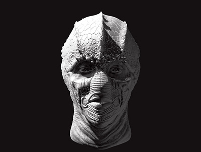 ENEMY MINE 3d 3dprint 80s character design creature custom drac enemymine film head printable sculpt zbrush