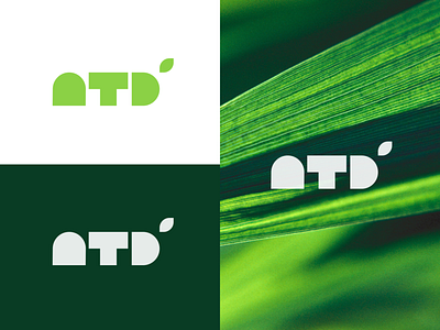 NTD logo design flat logo typography vector