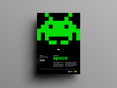 Space Invaders design graphicdesign grid layout layout posterdesign swissdesign typography