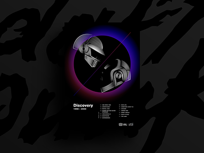 Daft Punk Poster design graphicdesign illustration posterdesign typography vector